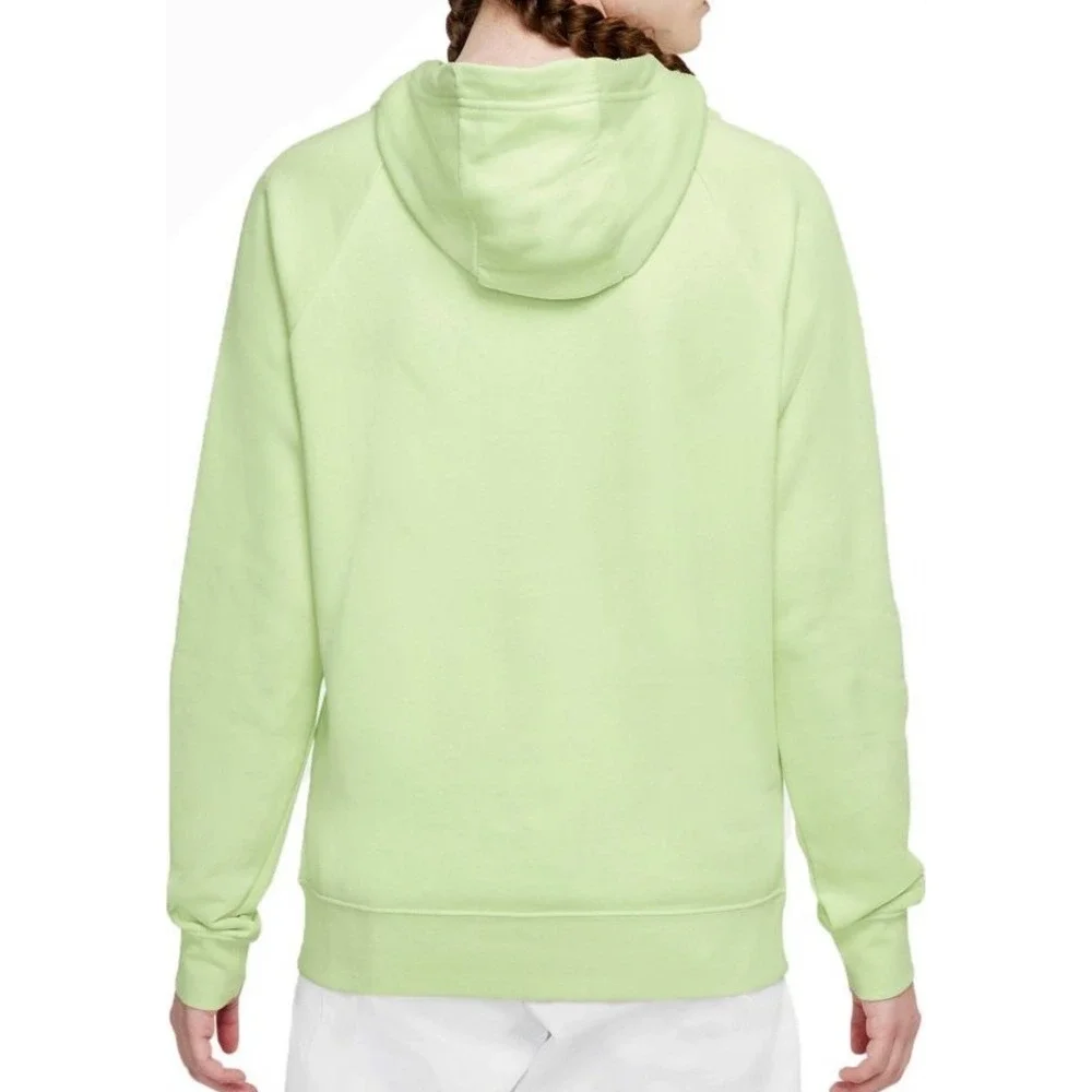 Nike Sportswear Essential Hoodie Lime Ice Pullover Logo Women Small‎ BV4126 303